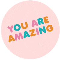 You Are Amazing Love Yourself Sticker by Confetti Rebels