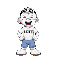 Running Late Sticker by Zhot