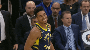 Blue And Gold Basketball GIF by Indiana Pacers