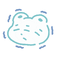 HazukiTamano bear cold くま kuma Sticker