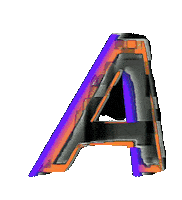 Glitch Alphabet Sticker by #BASILIO