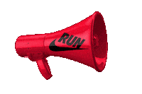 Nike Running Megaphone Sticker by Nike