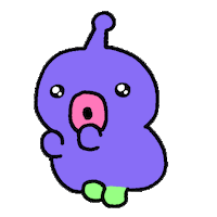 pikuiku purple flirting anglerfish 보라 Sticker