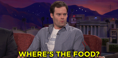 Hungry Bill Hader GIF by Team Coco