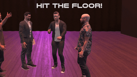 hit the floor 3d GIF by Studio Capon
