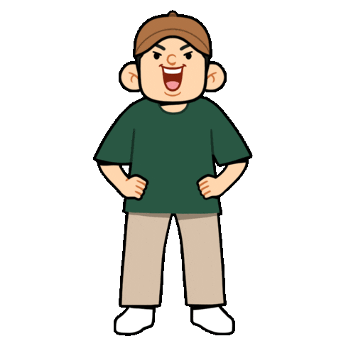 BigmouthStudio giphyupload laugh stickers johnny Sticker