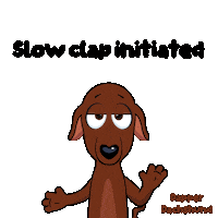 Dog Slow Clap Sticker by VeeFriends