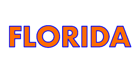 Florida Gators Font Sticker by University of Florida