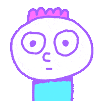 Confused Spin Sticker by Travis Foster