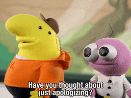 Sorry Puppet GIF by Adult Swim