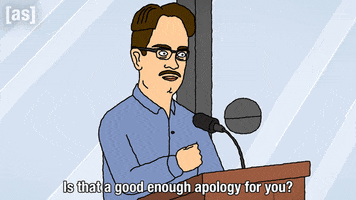 Sorry Apology GIF by Adult Swim