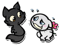 Flower Love Sticker by Créu Cat