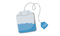 SweetbriarSisters chronic illness tea bag mecfs spoonies Sticker