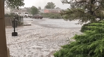 Monsoon Season Brings Hail to Albuquerque Area