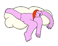 Tired Good Night Sticker by Ana Curbelo