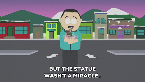 sick miracle GIF by South Park 