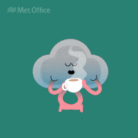 Coffee Warming Up GIF by Met Office weather