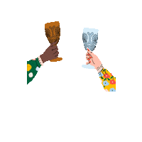 theboxdsociety together woohoo party time gathering Sticker