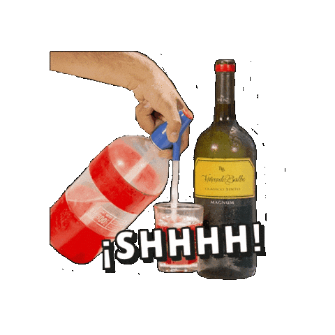 VinasDeBalboStickers giphygifmaker wine shh shhh Sticker