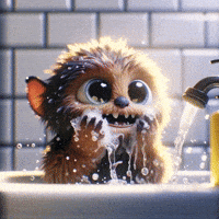 TheMonsterLibrary animation kawaii 3d ai GIF