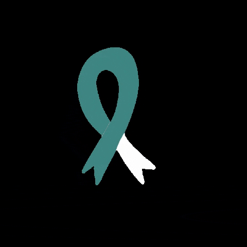 dfikar cervical cancer hidupsehatid ca cervix teal white ribbon GIF