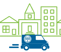 delivery van Sticker by @tazikis
