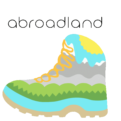 Happy Walking Sticker by Abroadland