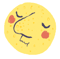 Full Moon Night Sticker by Torkel Tirén