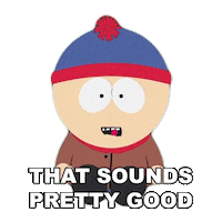 Sounds Good Stan Marsh Sticker by South Park
