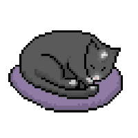 Tired 8 Bit Sticker by jooliacoolia