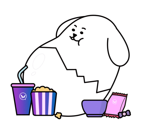 Eating Sticker by PGTalk