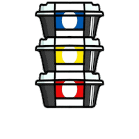 Comida Sticker by Fork to Fit Kitchen