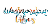 Wednesday Vibes Sticker by OpticalArtInc.