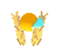 Pixel Water Sticker by pirate sheep