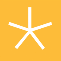 asterisco-sa white orange blanco naranja GIF