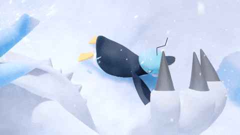 Scared Penguin GIF by Pokémon
