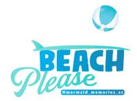 MermaidMemoriesSC beach ocean santa cruz beach ball Sticker