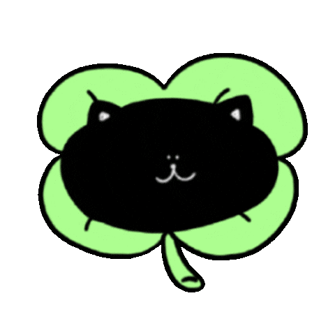 Cat Good Luck Sticker