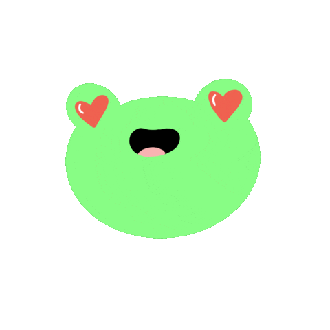 Frog Love Sticker