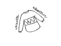 willisturingan calligraphy handwritten sweater sweater weather Sticker