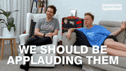 Clapping Laughing GIF by Gogglebox Australia