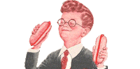 Hot Dog Happy Dance Sticker