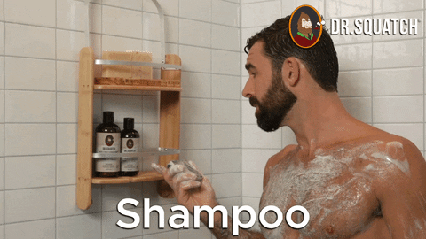 Hair Shower GIF by DrSquatchSoapCo