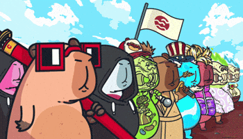 Cappys team nft lets go together GIF