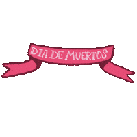 Day Of The Dead Pink Sticker by tulipartcafe