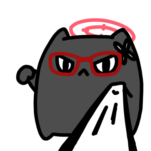 Cat Punch Sticker by circlecan