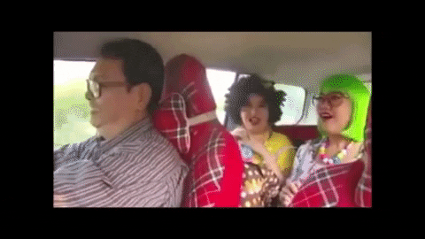 car laugh GIF