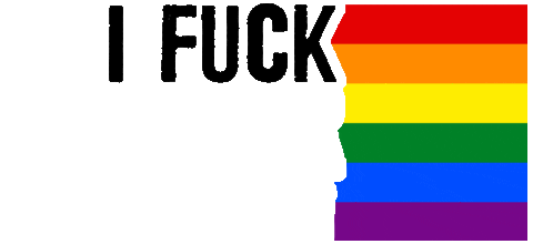 Rainbow Love Sticker by Deadnoir Apparel