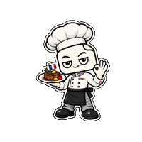 French Chef Cooking Sticker by ZTIKIX