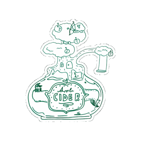 fuwatoroproko giphygifmaker egg cider お酒 Sticker
